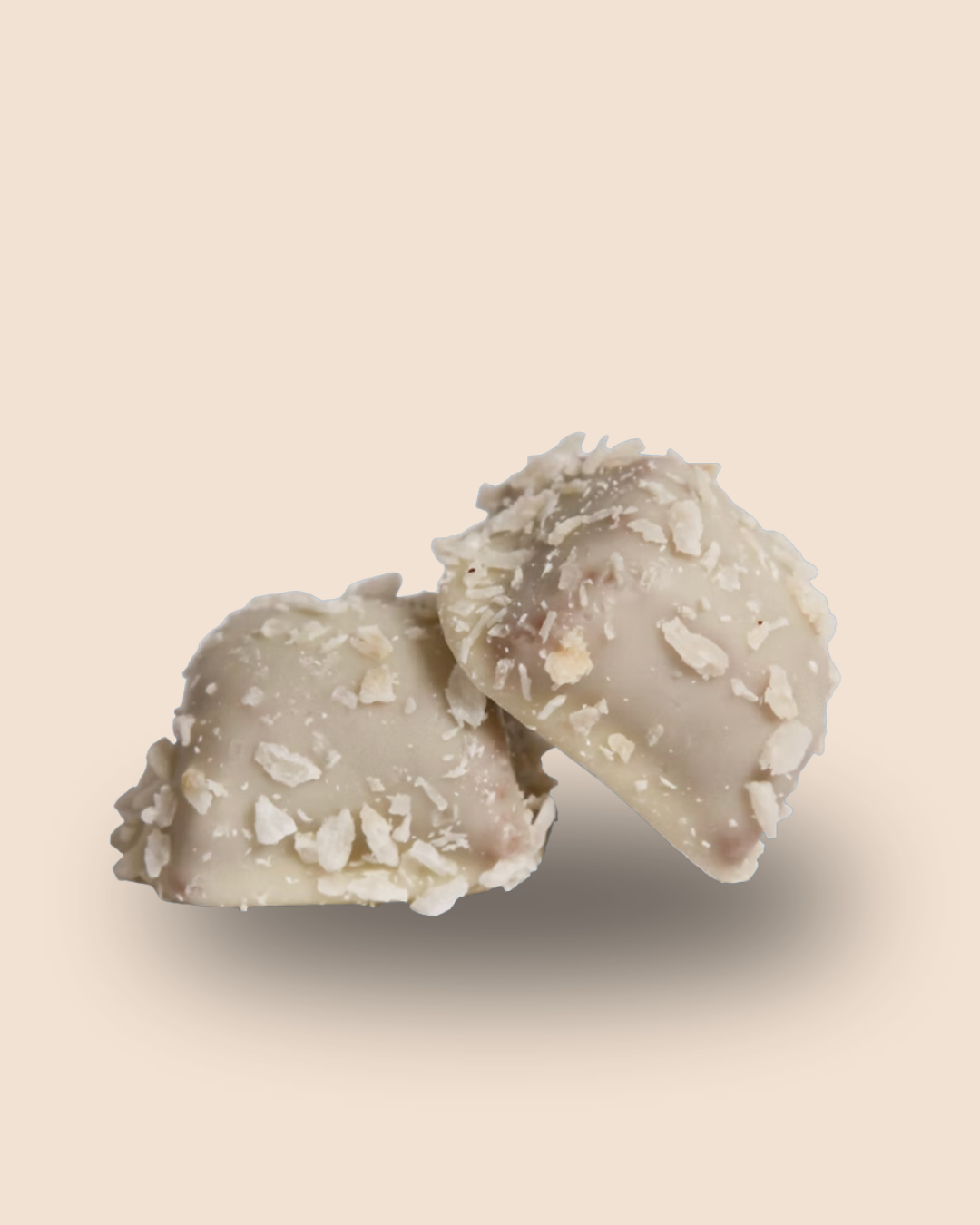 White Chocolate Balls Rolled in Coconut Flakes