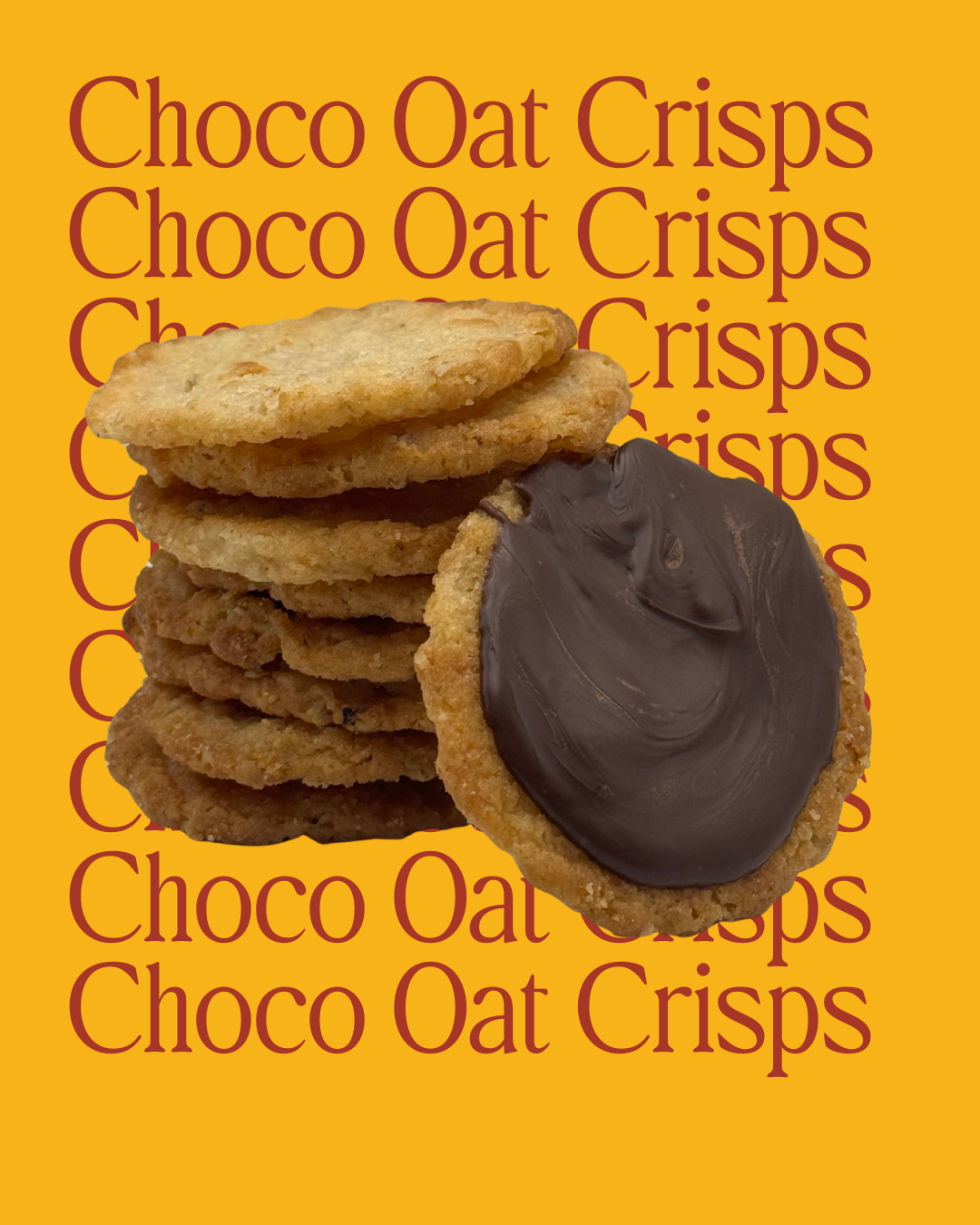 Chocolate Filled Oat Crisp Cookies