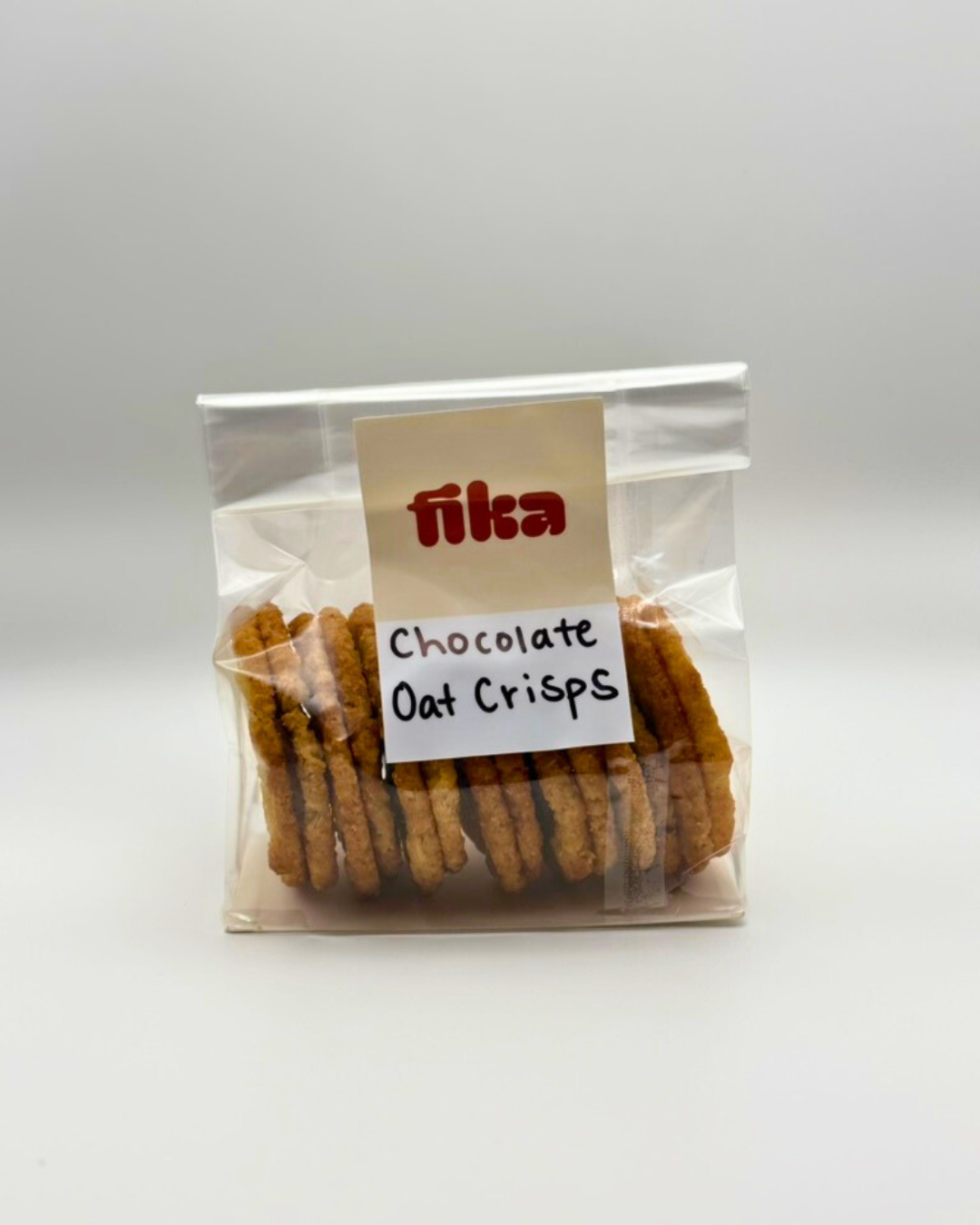 Chocolate Filled Oat Crisp Cookies